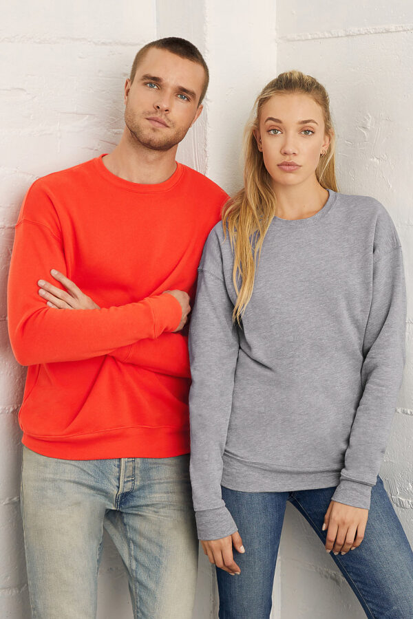 Unisex Sponge Fleece Drop Shoulder Sweatshirt madala õlaõmblusega dressipluus