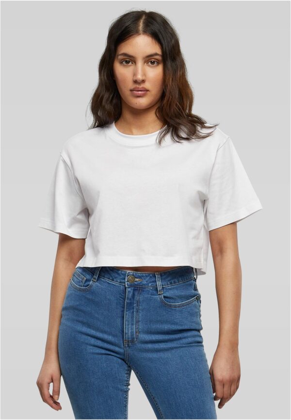 264-white- Ladies Short Oversized Tee