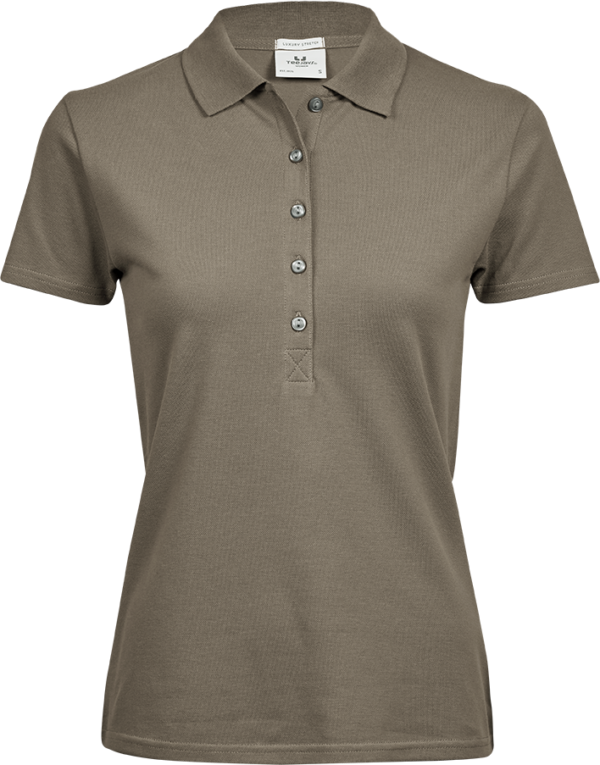 Ladies Luxury Stretch Polo 145 white