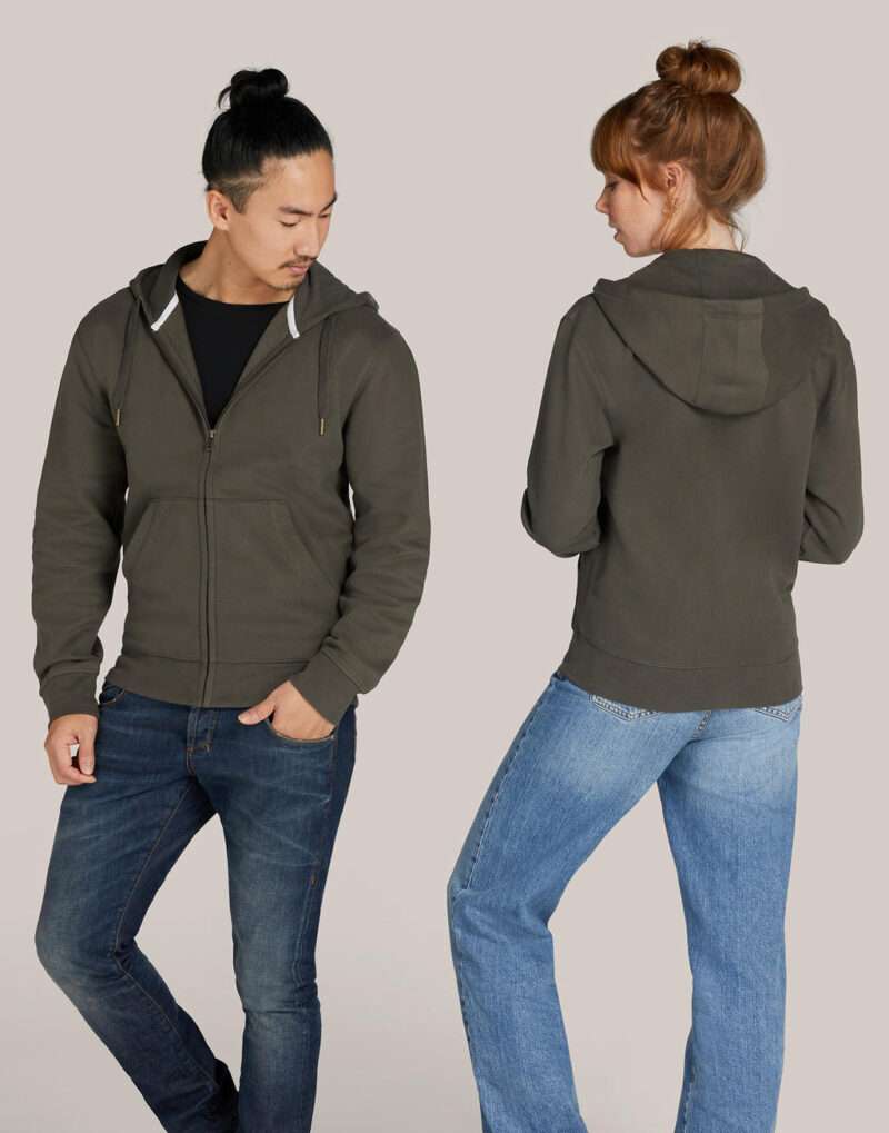 Unisex luku ja kapuutsiga pusa Signature Hooded Full Zip Sweatshirt - Image 2