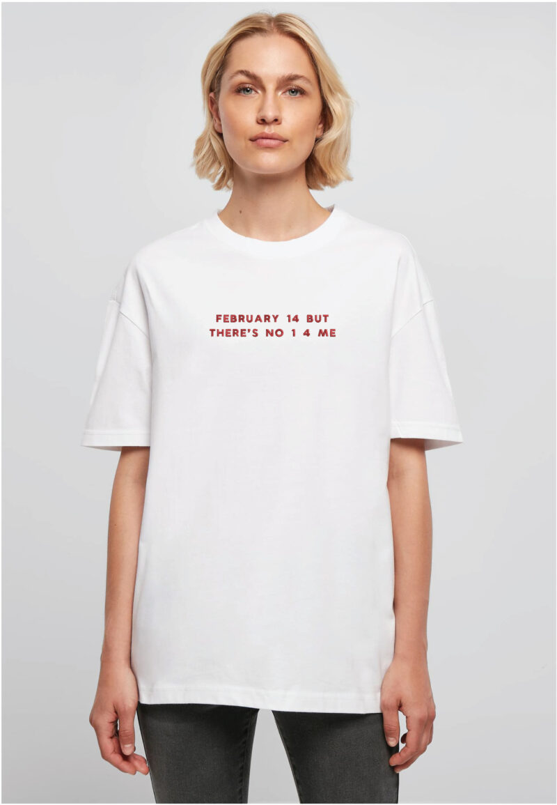 Humoorikas sõbrapäeva t-särk Valentine 14, Unisex Oversize Tee - Image 4