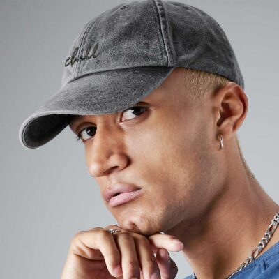 Teksti tikandiga nokamüts Kulutatud välimusega nokamüts Low Profile Vintage Cap reguleeritav